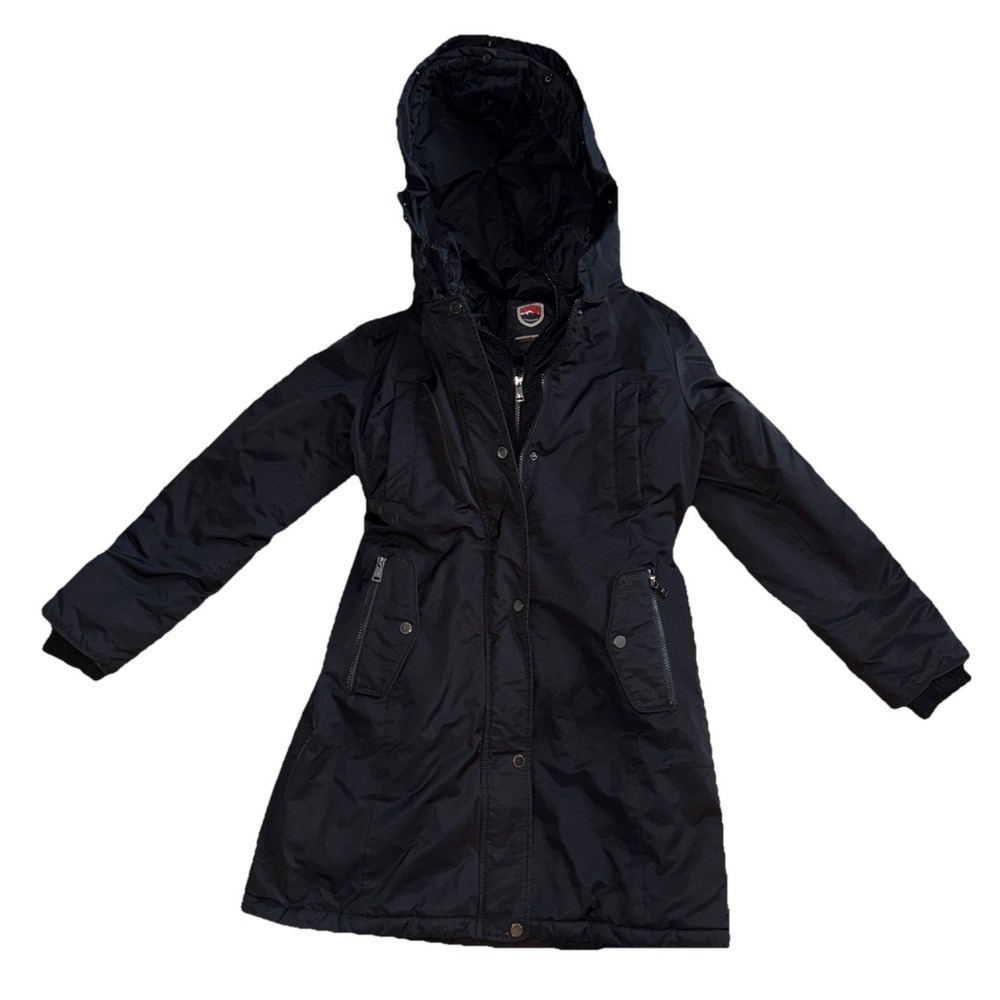 1 Madison Expedition Women's Insulated Hooded Parka Long Coat Jacket Sz Small